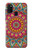 W3694 Hippie Art Pattern Hülle Schutzhülle Taschen und Leder Flip für Samsung Galaxy M21