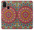 W3694 Hippie Art Pattern Hülle Schutzhülle Taschen und Leder Flip für Samsung Galaxy M21