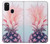 W3711 Pink Pineapple Hülle Schutzhülle Taschen und Leder Flip für Samsung Galaxy M21