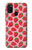 W3719 Strawberry Pattern Hülle Schutzhülle Taschen und Leder Flip für Samsung Galaxy M21