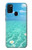 W3720 Summer Ocean Beach Hülle Schutzhülle Taschen und Leder Flip für Samsung Galaxy M21