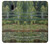 W3674 Claude Monet Footbridge and Water Lily Pool Hülle Schutzhülle Taschen und Leder Flip für Samsung Galaxy J6+ (2018), J6 Plus (2018)