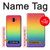 W3698 LGBT Gradient Pride Flag Hülle Schutzhülle Taschen und Leder Flip für Samsung Galaxy J6+ (2018), J6 Plus (2018)