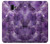 W3713 Purple Quartz Amethyst Graphic Printed Hülle Schutzhülle Taschen und Leder Flip für Samsung Galaxy J6+ (2018), J6 Plus (2018)