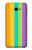 W3678 Colorful Rainbow Vertical Hülle Schutzhülle Taschen und Leder Flip für Samsung Galaxy J4+ (2018), J4 Plus (2018)