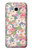 W3688 Floral Flower Art Pattern Hülle Schutzhülle Taschen und Leder Flip für Samsung Galaxy J4+ (2018), J4 Plus (2018)