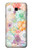 W3705 Pastel Floral Flower Hülle Schutzhülle Taschen und Leder Flip für Samsung Galaxy J4+ (2018), J4 Plus (2018)