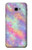W3706 Pastel Rainbow Galaxy Pink Sky Hülle Schutzhülle Taschen und Leder Flip für Samsung Galaxy J4+ (2018), J4 Plus (2018)