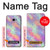 W3706 Pastel Rainbow Galaxy Pink Sky Hülle Schutzhülle Taschen und Leder Flip für Samsung Galaxy J4+ (2018), J4 Plus (2018)