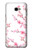 W3707 Pink Cherry Blossom Spring Flower Hülle Schutzhülle Taschen und Leder Flip für Samsung Galaxy J4+ (2018), J4 Plus (2018)