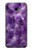 W3713 Purple Quartz Amethyst Graphic Printed Hülle Schutzhülle Taschen und Leder Flip für Samsung Galaxy J4+ (2018), J4 Plus (2018)
