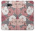 W3716 Rose Floral Pattern Hülle Schutzhülle Taschen und Leder Flip für Samsung Galaxy J4+ (2018), J4 Plus (2018)