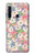 W3688 Floral Flower Art Pattern Hülle Schutzhülle Taschen und Leder Flip für Samsung Galaxy A9 (2018), A9 Star Pro, A9s