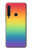 W3698 LGBT Gradient Pride Flag Hülle Schutzhülle Taschen und Leder Flip für Samsung Galaxy A9 (2018), A9 Star Pro, A9s