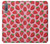 W3719 Strawberry Pattern Hülle Schutzhülle Taschen und Leder Flip für Samsung Galaxy A7 (2018)