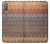 W3752 Zigzag Fabric Pattern Graphic Printed Hülle Schutzhülle Taschen und Leder Flip für Samsung Galaxy A7 (2018)