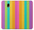 W3678 Colorful Rainbow Vertical Hülle Schutzhülle Taschen und Leder Flip für Samsung Galaxy J5 (2017) EU Version