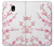 W3707 Pink Cherry Blossom Spring Flower Hülle Schutzhülle Taschen und Leder Flip für Samsung Galaxy J5 (2017) EU Version