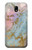 W3717 Rose Gold Blue Pastel Marble Graphic Printed Hülle Schutzhülle Taschen und Leder Flip für Samsung Galaxy J5 (2017) EU Version