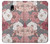 W3716 Rose Floral Pattern Hülle Schutzhülle Taschen und Leder Flip für Samsung Galaxy J3 (2017) EU Version