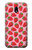 W3719 Strawberry Pattern Hülle Schutzhülle Taschen und Leder Flip für Samsung Galaxy J3 (2017) EU Version