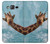W3680 Cute Smile Giraffe Hülle Schutzhülle Taschen und Leder Flip für Samsung Galaxy On5