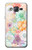 W3705 Pastel Floral Flower Hülle Schutzhülle Taschen und Leder Flip für Samsung Galaxy On5