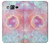 W3709 Pink Galaxy Hülle Schutzhülle Taschen und Leder Flip für Samsung Galaxy On5