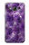 W3713 Purple Quartz Amethyst Graphic Printed Hülle Schutzhülle Taschen und Leder Flip für Samsung Galaxy On5