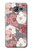 W3716 Rose Floral Pattern Hülle Schutzhülle Taschen und Leder Flip für Samsung Galaxy On5