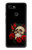 W3753 Dark Gothic Goth Skull Roses Hülle Schutzhülle Taschen und Leder Flip für Google Pixel 3