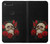 W3753 Dark Gothic Goth Skull Roses Hülle Schutzhülle Taschen und Leder Flip für Google Pixel XL