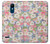 W3688 Floral Flower Art Pattern Hülle Schutzhülle Taschen und Leder Flip für LG K8 (2018)