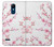 W3707 Pink Cherry Blossom Spring Flower Hülle Schutzhülle Taschen und Leder Flip für LG K8 (2018)