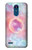 W3709 Pink Galaxy Hülle Schutzhülle Taschen und Leder Flip für LG K8 (2018)