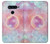 W3709 Pink Galaxy Hülle Schutzhülle Taschen und Leder Flip für LG V40, LG V40 ThinQ