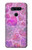 W3710 Pink Love Heart Hülle Schutzhülle Taschen und Leder Flip für LG V40, LG V40 ThinQ