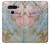 W3717 Rose Gold Blue Pastel Marble Graphic Printed Hülle Schutzhülle Taschen und Leder Flip für LG V40, LG V40 ThinQ