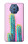 W3673 Cactus Hülle Schutzhülle Taschen und Leder Flip für Nokia 9 PureView