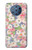 W3688 Floral Flower Art Pattern Hülle Schutzhülle Taschen und Leder Flip für Nokia 9 PureView