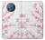 W3707 Pink Cherry Blossom Spring Flower Hülle Schutzhülle Taschen und Leder Flip für Nokia 9 PureView