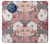 W3716 Rose Floral Pattern Hülle Schutzhülle Taschen und Leder Flip für Nokia 9 PureView