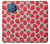 W3719 Strawberry Pattern Hülle Schutzhülle Taschen und Leder Flip für Nokia 9 PureView