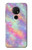 W3706 Pastel Rainbow Galaxy Pink Sky Hülle Schutzhülle Taschen und Leder Flip für Nokia 6.2