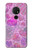 W3710 Pink Love Heart Hülle Schutzhülle Taschen und Leder Flip für Nokia 6.2