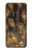 W3691 Gold Peacock Feather Hülle Schutzhülle Taschen und Leder Flip für Nokia 4.2