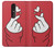 W3701 Mini Heart Love Sign Hülle Schutzhülle Taschen und Leder Flip für Nokia 4.2