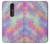 W3706 Pastel Rainbow Galaxy Pink Sky Hülle Schutzhülle Taschen und Leder Flip für Nokia 4.2
