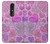 W3710 Pink Love Heart Hülle Schutzhülle Taschen und Leder Flip für Nokia 4.2