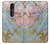 W3717 Rose Gold Blue Pastel Marble Graphic Printed Hülle Schutzhülle Taschen und Leder Flip für Nokia 4.2